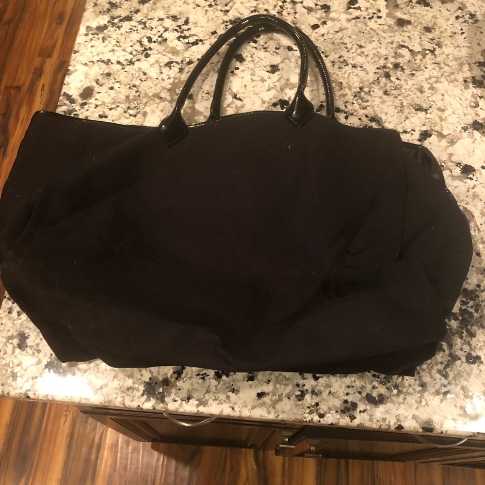Victoria’s Secret Dubai Large VS black canvas tote - Picture 3 of 10